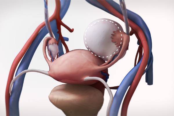 Lap ovarian cystectomy